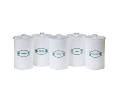 Sundry Jar Plastic Opaque 4-3/8 X 6-1/2 Inch