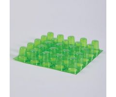 EZ Grid Class B Round Blisters, X-Large, PVdC, Green

