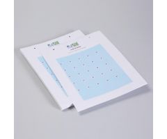 EZ Grid Class A or B Laser Labels for Round Blisters, Blue