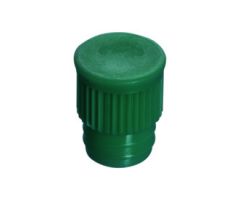 Push cap, green, suitable for tubes