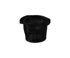 Cap, black, suitable for tubes