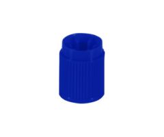 Screw cap, HD-PE, blue, for tubes