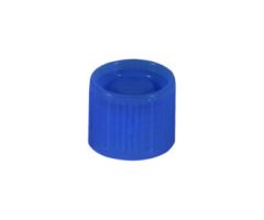 Screw cap, blue, suitable for tubes