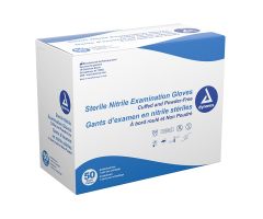 Nitrile Sterile Exam Gloves, Pairs, Small, Powder-Free, 8/50pr/cs