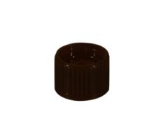 Screw cap, brown suitable for tubes  15.3 mm