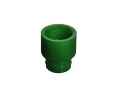 Push cap, green suitable for tubes  12 mm