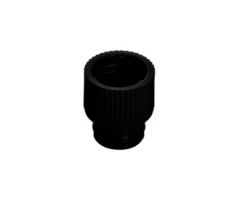 Push cap, black suitable for tubes  12 mm