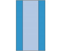 Table Cover with Fan-Fold, 44" x 76", Nonsterile