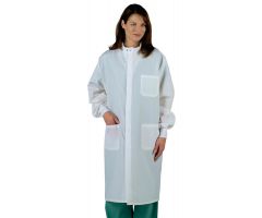 ASEP Unisex Barrier Lab Coat, White, Size 7XL 6623BQW7XL