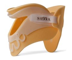 Rigid Cervical Collar with Replacement Pads Sierra Universal Collar Preformed Pediatric One Size Fits Most Two-Piece / Trachea Opening