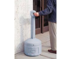 Smoking Receptacle Smoker's Cease-Fire Gray HDPE