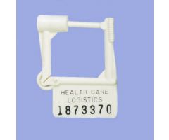 Padlock Seal Health Care Logistics Numbered White Plastic 1-1/2 X 1-7/8 Inch