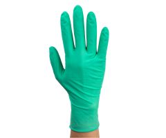AloeTex Latex Gloves w/ Aloe, Medium, Green, Powder-Free, 10/100/cs