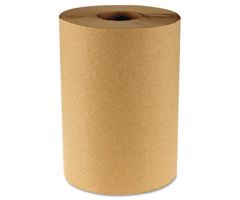 Hardwound Paper Towels, 8" x 350ft, 1-Ply Natural, 12 Rolls/Carton