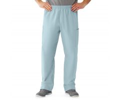 AngelStat Unisex Cargo Scrub Pants with Elastic Waist, Misty, Regular Inseam, Size 2XL