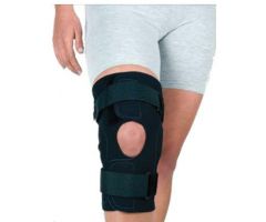 Hinged Knee Brace Reddie Brace X-Small Wraparound / Hook and Loop Straps 13-1/2 to 15-1/2 Inch Circumference Left or Right Knee