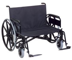 W/C Fixed Back 28W22D Full D-Ftr Gendron Bariatric 850Lbs Capacity