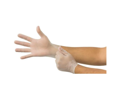 MICRO-TOUCH Elite Vinyl Exam Gloves Medium Cream Non-Sterile 100/Bx