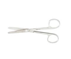 Operating Scissors Miltex 4-1/2 Inch Length OR Grade German Stainless Steel NonSterile Finger Ring Handle Curved Blade Blunt Tip / Blunt Tip