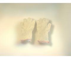 Autoclave Glove Seamless One Size Fits Most Cotton White 12.5 Inch Gauntlet Cuff NonSterile
