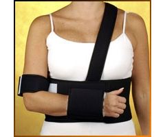 Shoulder Immobilizer Universal Comfort One Size Fits Most Polyester  Tricot Hook and Loop Strap Closure Left or Right Arm