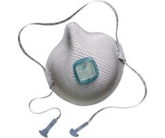 Particulate Respirator Mask Moldex  Industrial N100 with Valve Cup Elastic Strap Small White NonSterile Not Rated Adult