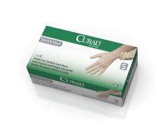 For California Only, CURAD Powder-Free Stretch Vinyl Exam Gloves, Size S