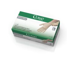 For California Only, CURAD Powder-Free Stretch Vinyl Exam Gloves, Size L