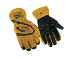 Gloves utility structural leather / kevlar x-large yellow / black slip-on 1/pr