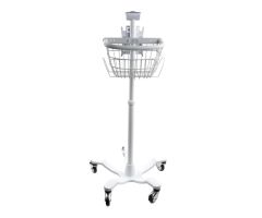 STAND, MOBILE W/BASKET