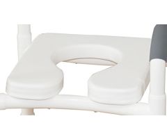 Padded Seat for the MJM Shower Chair, Elongated, Open Front