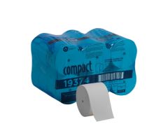 Toilet Tissue Compact White 1-Ply Standard Size Coreless Roll 3000 Sheets 3-4/5 X 4-1/20 Inch