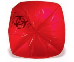 Biohazard Waste Bag 40 - 45 gal. Red HDPE 40 X 48 Inch