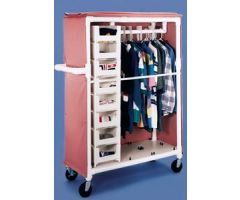 Clothing Cart Adapt-A-Cart 5 Inch Heavy Duty Casters, Two Locking 53 lbs. Weight Capacity 3 Removable Shelves With 12 Inch Spacing