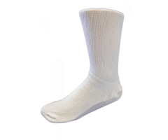 Rolyan Diabetic Gel Socks - White, Size 10-13