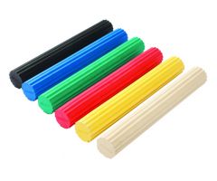 CanDo Twist-n-Bend hand-wrist exerciser, 30 pcs (5 each: tan-black) Compliance Prog