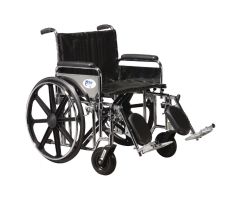 Drive Sentra Heavy Duty Wheelchair - 20" Desk Arm with Legrests