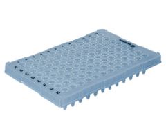 PCR plate half skirt, 96 well, transparent 72.1979.700