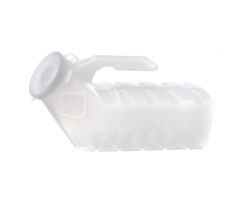 Urinal Male w/Cover Disposable Translucent
