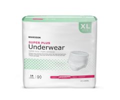 Unisex Adult Absorbent Underwear McKesson Super 724915BG

