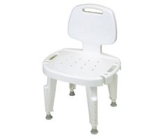 Ableware Adjustable Shower Seat with Back-No Arms