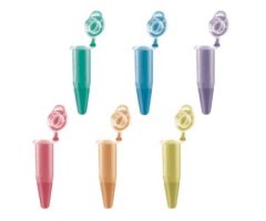 PCR single tube, 0.2 ml, PCR Performance Tested, colour mix, PP, flat cap