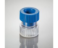 Personal tablet crusher with cap, blue