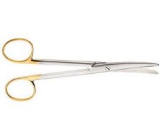 Dissecting Scissors Vital Mayo 6-3/4 Inch Length Surgical Grade Stainless Steel / Tungsten Carbide Finger Ring Handle Straight Sharp Tip / Sharp Tip