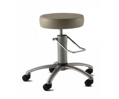 Surgical Stool W/Backrest Foot Operated, Navy