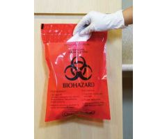 Biohazard Waste Bag 2.6 Quart Red 12 W X 14 H Inch