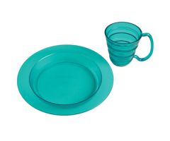 Ableware Ergo Plate and Mug Set-Blue