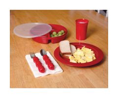 Ableware Redware Deluxe Tableware by Maddak