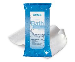 Rinse-Free Bath Wipe Essential Bath  Medium Weight Soft Pack Purified Water / Methylpropanediol / Glycerin / Aloe Scented 8 Count