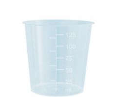 Urine container, 125 ml, (xH): 66 x 67 mm, PP, highly transparent